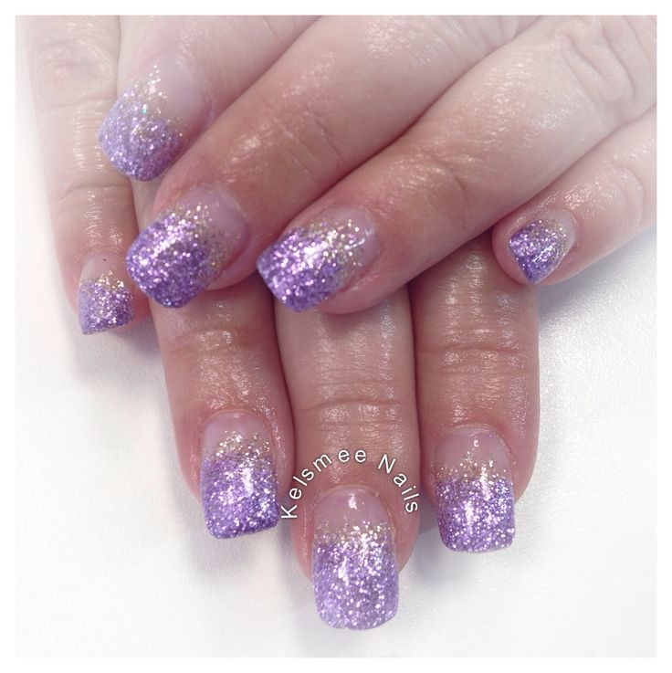 Young Nails Glitter
 Young Nails purple golden glitter fade