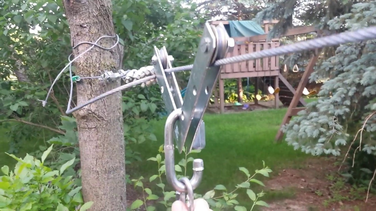 Zipline For Backyard
 DIY Backyard Zip line Setup