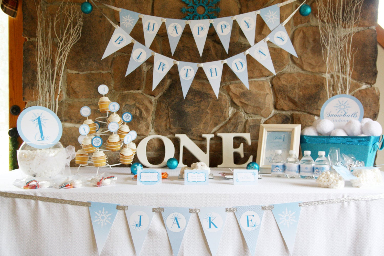 11 Year Old Boy Birthday Party Ideas Winter
 Winter ONEderland Birthday Party Theme Baby Boy s First