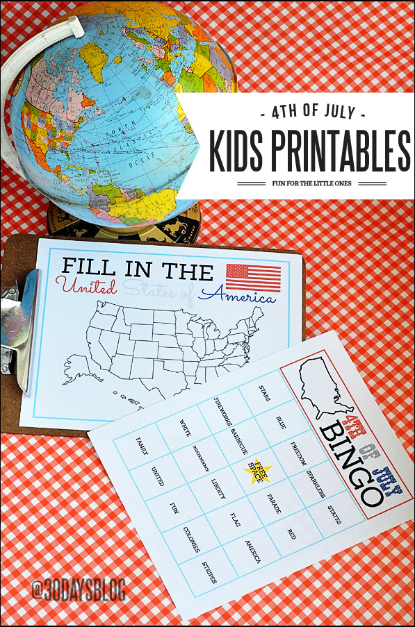 4th Of July Activities For Kids
 Patriotic Kids Activities and Printables The Crafting Chicks