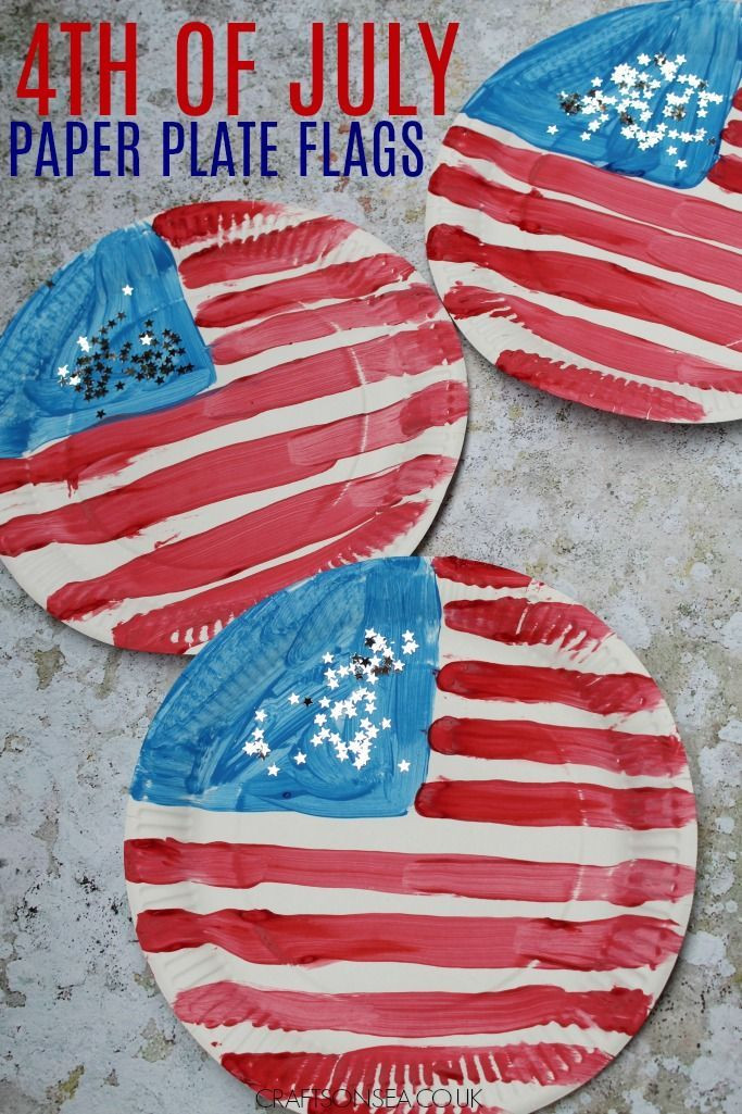 4th Of July Arts And Crafts For Preschoolers
 4th of July Crafts for Kids Paper Plate Flag