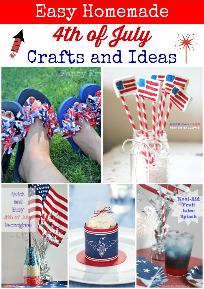 4th Of July Craft Ideas
 Easy Homemade 4th of July Crafts and Ideas