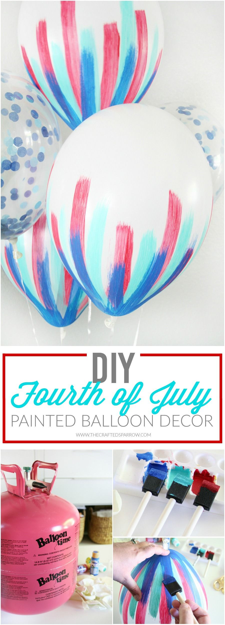 4th Of July Diy
 DIY 4th of July Balloon Decor