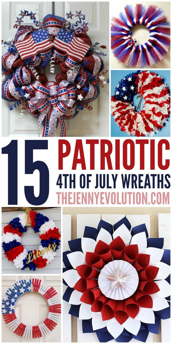 4th Of July Diy
 15 DIY 4th of July Patriotic Wreaths