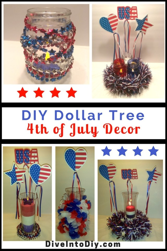 4th Of July Diy
 DIY Dollar Tree 4th of July Decor