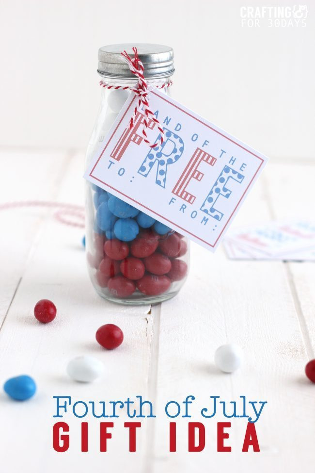 4th Of July Gift
 4th of July Gift Idea Printable Tag Thirty Handmade Days