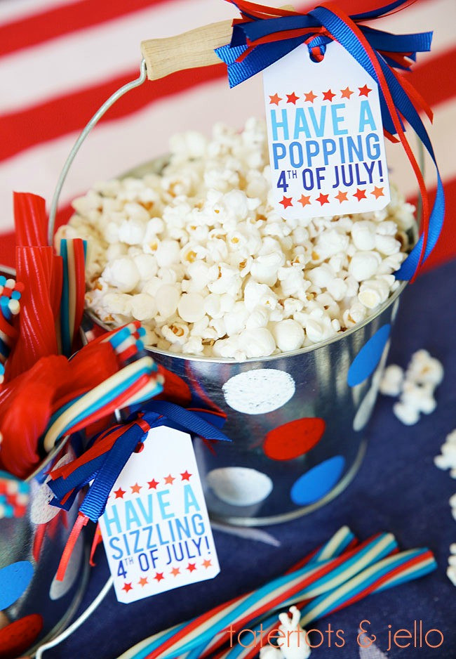 4th Of July Gift
 4th of July t serving bucket project ideas with free