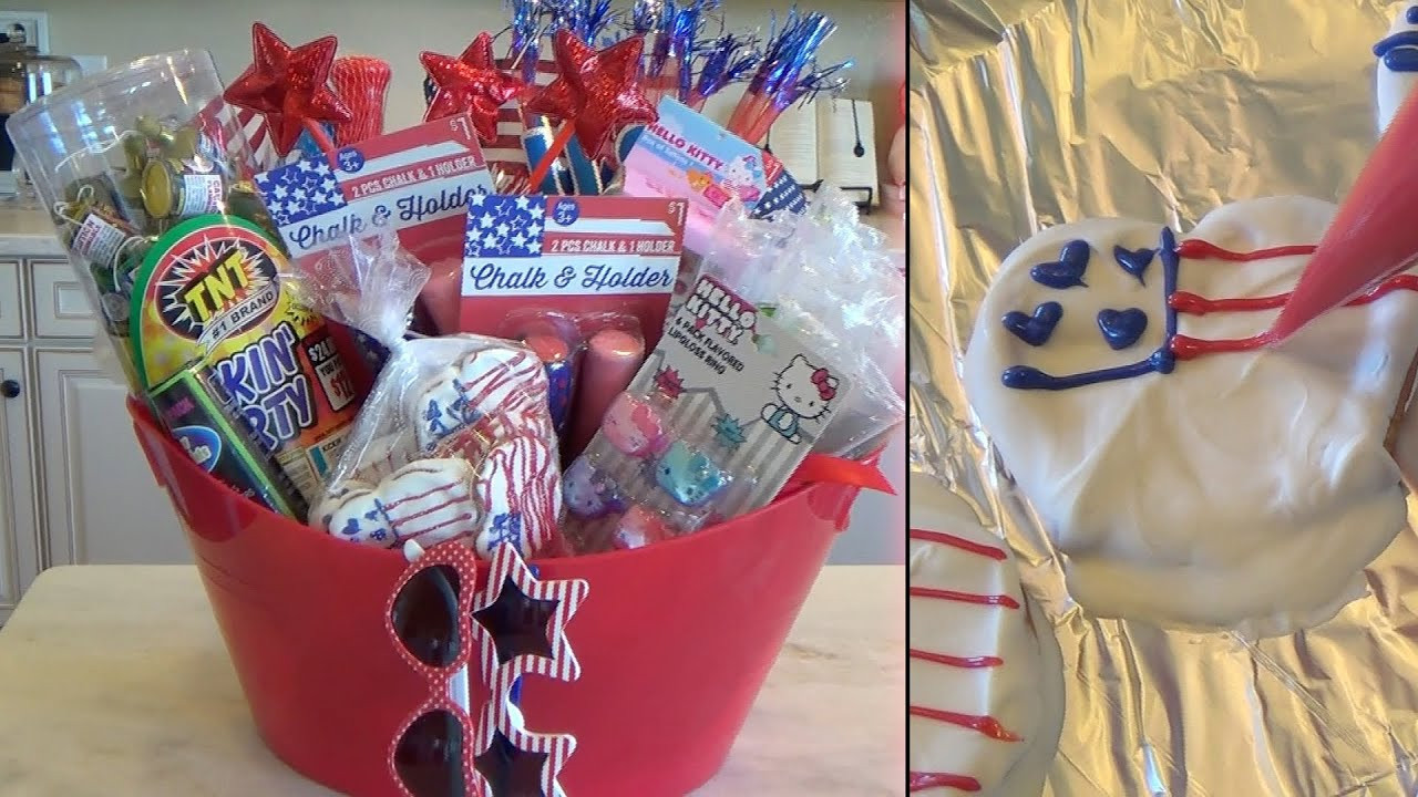 4th Of July Gift
 Fourth of July Treat & Gift Basket