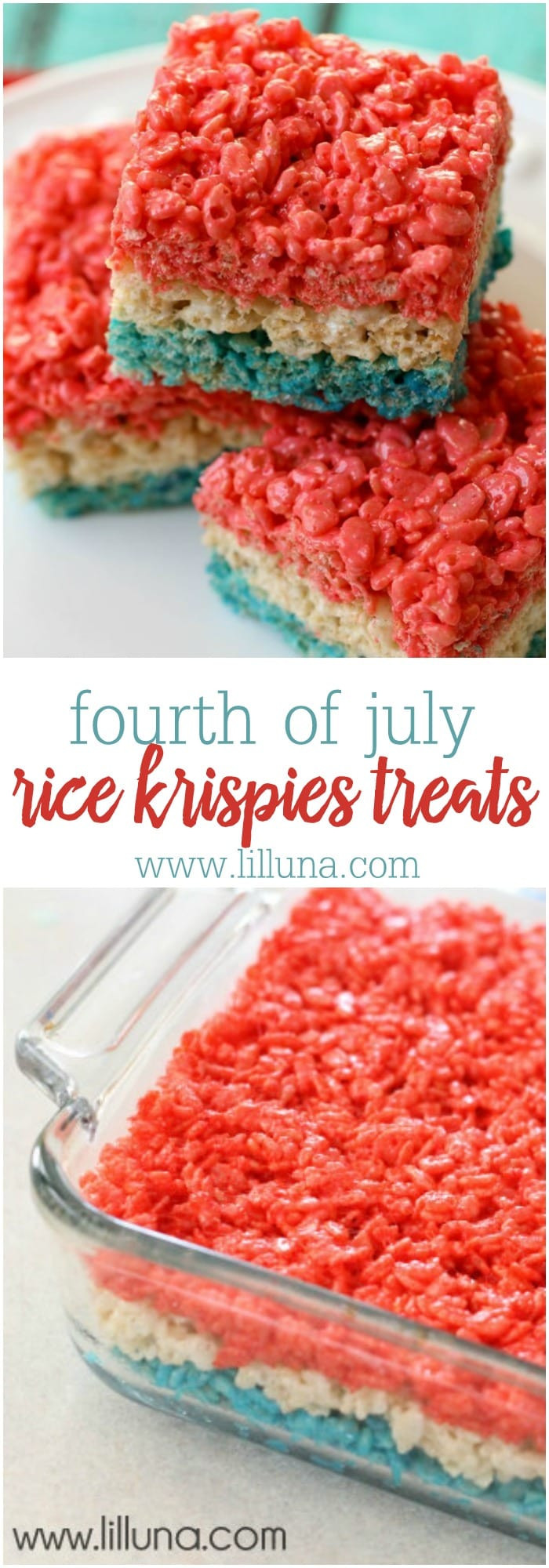 4th Of July Rice Krispie Treats Recipe
 Fourth of July Rice Krispies Treats