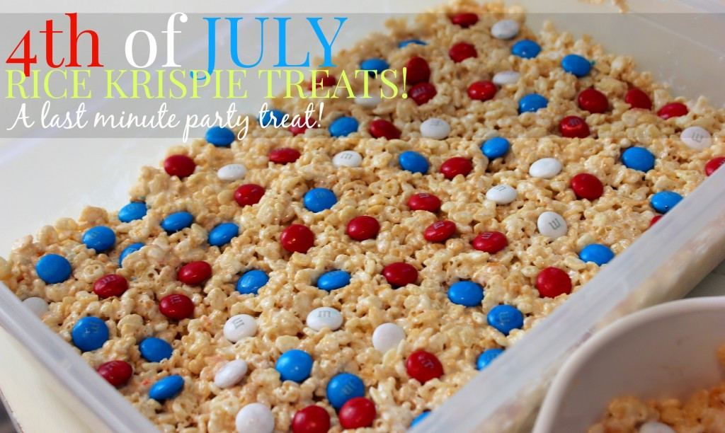 4th Of July Rice Krispie Treats Recipe
 Last Minute 4th of July Rice Krispie Treats – Simply