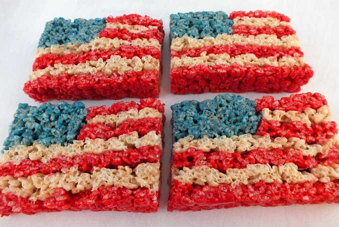 4th Of July Rice Krispie Treats Recipe
 15 Fun Red White & Blue Desserts For The 4th of July