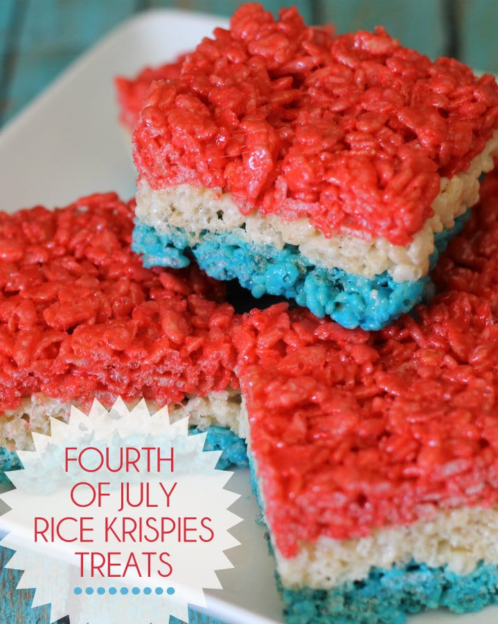 4th Of July Rice Krispie Treats Recipe
 Gelatin Poke Cake