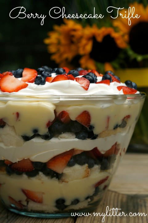 4th Of July Trifle Recipe With Pudding
 Simple Berry Cheesecake Trifle Recipe No Cook Summer