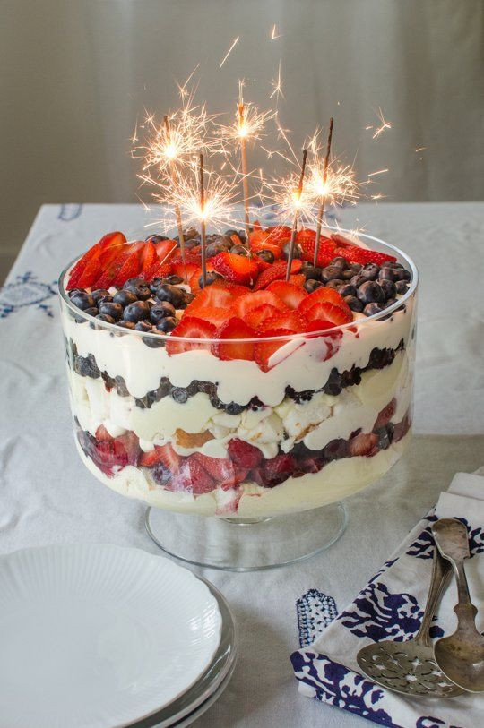 4th Of July Trifle Recipe With Pudding
 Patriotic Dessert Trifles Dessert Trifle