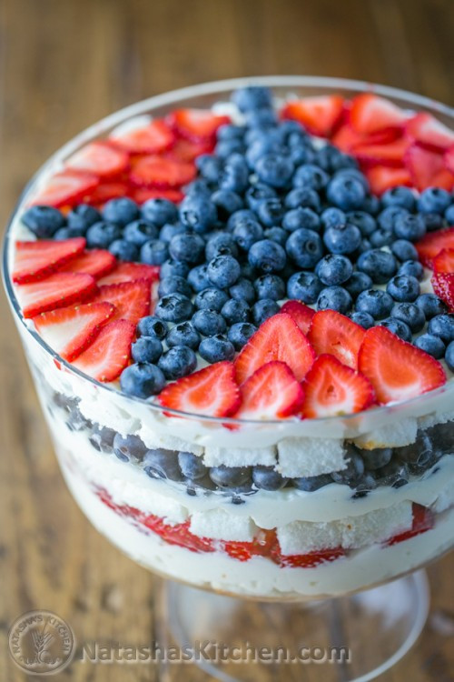 4th Of July Trifle Recipe With Pudding
 No Bake Berry Trifle Strawberry Blueberry Trifle 4th of July
