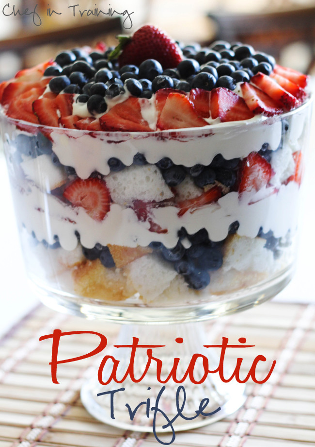 4th Of July Trifle Recipe With Pudding
 Patriotic Trifle Chef in Training