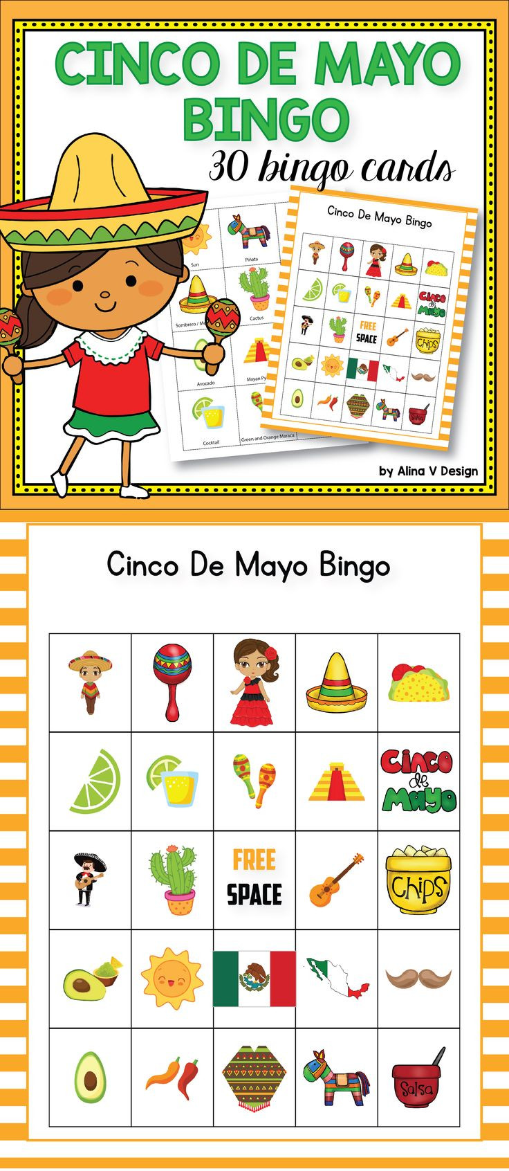 Activities For Cinco De Mayo
 Cinco De Mayo Bingo Alina V Design
