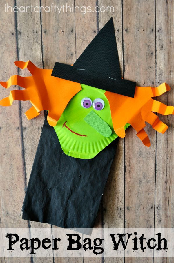 Arts And Craft For Halloween
 Paper Bag Halloween Witch Craft for Kids