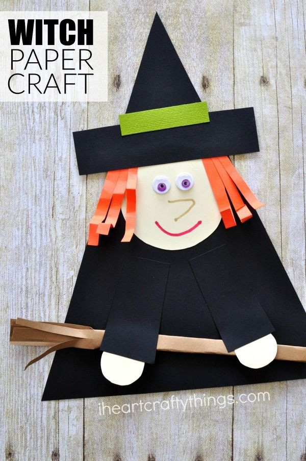 Arts And Craft For Halloween
 Witch Paper Craft for Halloween