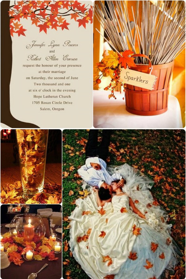 Autumn Weddings Ideas
 Perfect Fall Wedding Invitations Ideas 2013