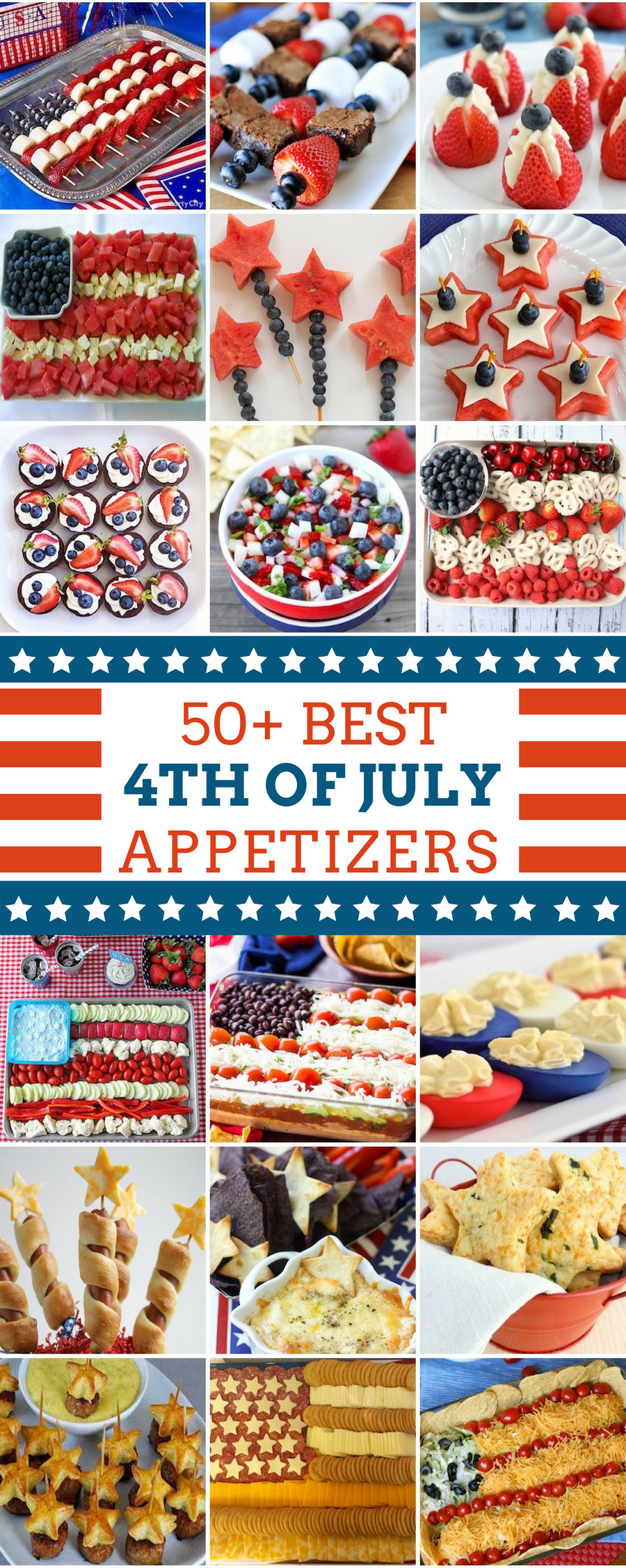 Best 4th Of July Food
 50 Best 4th of July Appetizers Prudent Penny Pincher