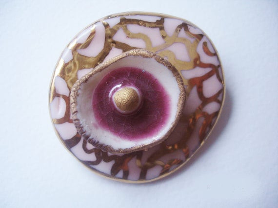 Brooches Ceramic
 porcelain brooches porcelain jewelry pink brooches