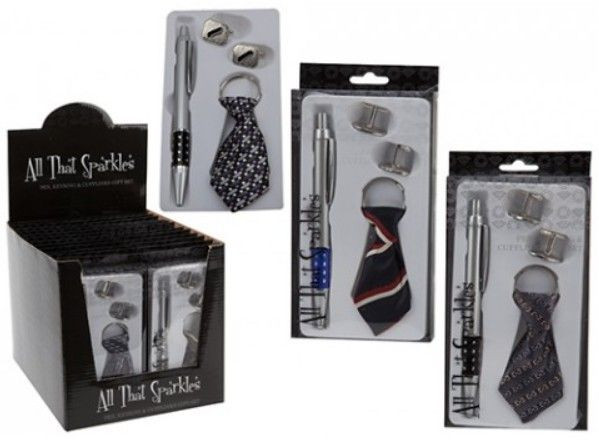 Cheap Fathers Day Gifts Bulk
 Pen keyring and cufflinks t set
