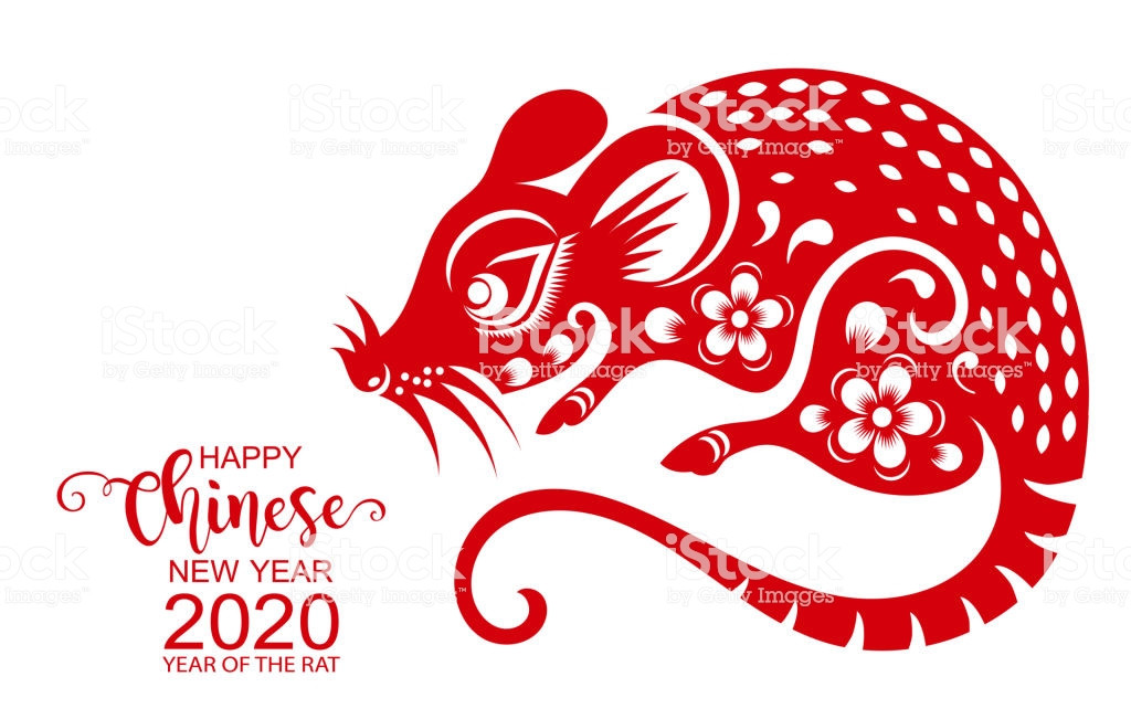 Chinese New Year Crafts 2020
 Happy Chinese New Year 2020 Zodiac Sign With Gold Rat