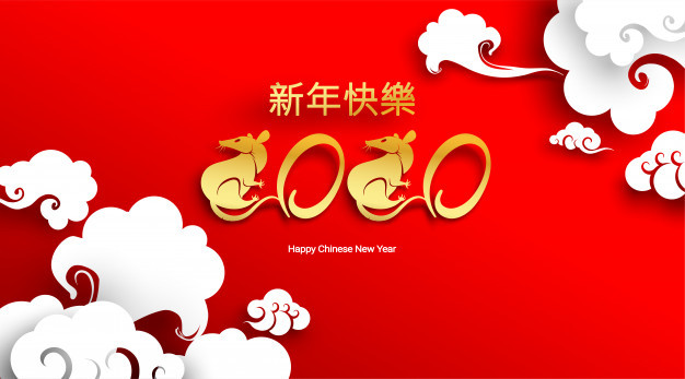 Chinese New Year Crafts 2020
 Chinese new year 2020 year of the rat with paper cut and