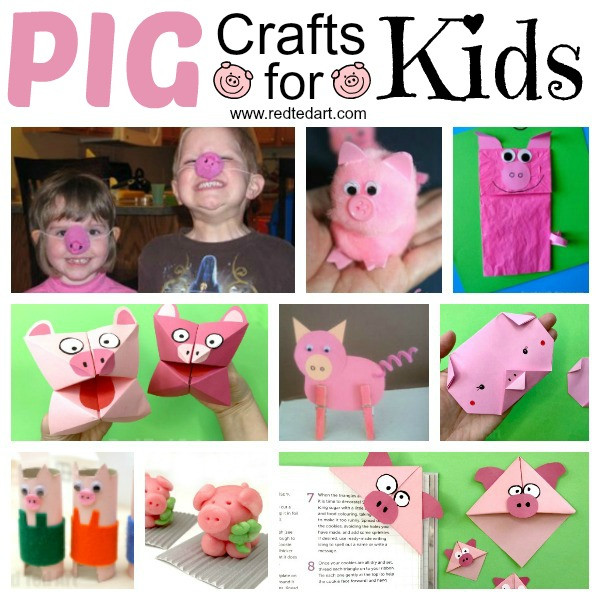 Chinese New Year Crafts Pig
 Pig Crafts for Kids for farmyard crafts and fairt tales