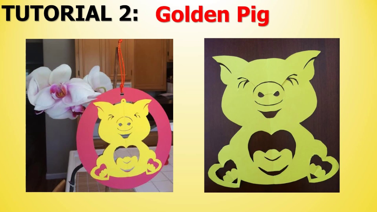 Chinese New Year Crafts Pig
 2019 Chinese New Year paper craft Golden Pig tutorial