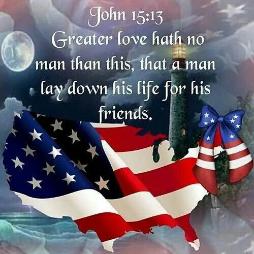Christian Memorial Day Quotes
 Shaped flag of USA