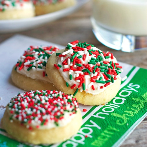 Christmas Cookie Frosting Recipe
 Fluffy Sugar Cookies & Vanilla Frosting Pinch of Yum