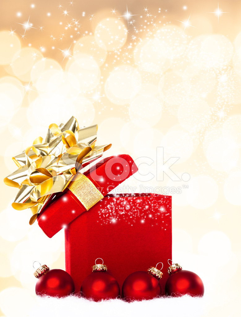 Christmas Gift Background
 Magical Christmas Gift Background Stock s