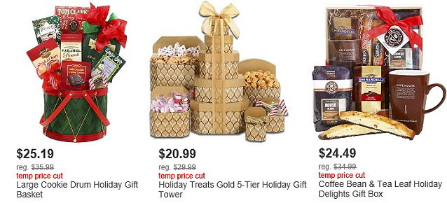 Christmas Gift Baskets Free Shipping
 Tar Holiday Gift Baskets f FREE Shipping