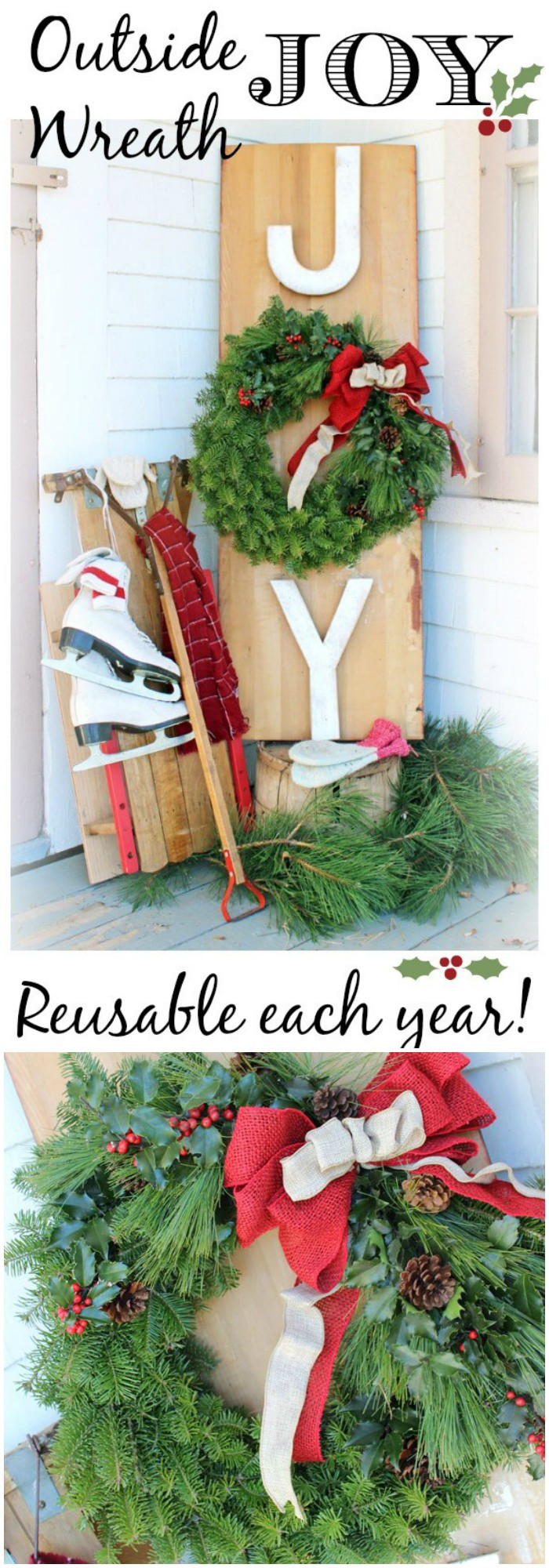Christmas Outdoor Decor
 21 Cheap DIY Outdoor Christmas Decorations • DIY Home Decor