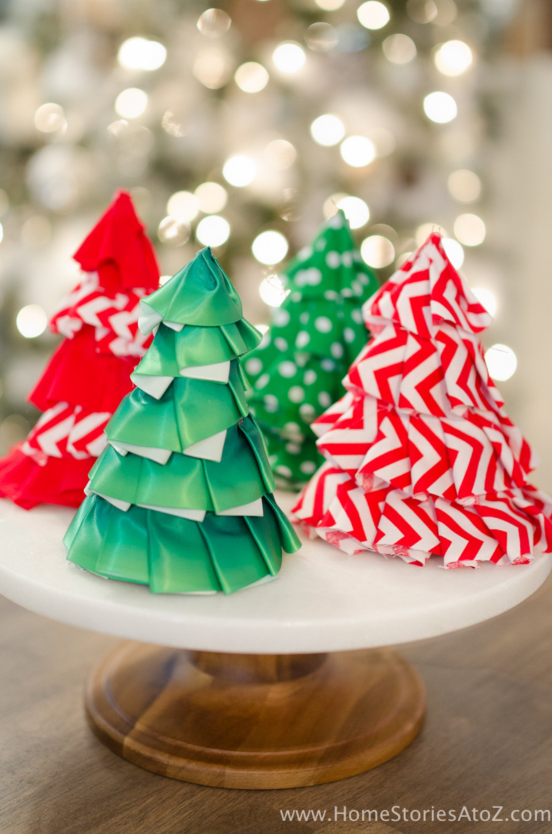 Christmas Party Crafts
 Fabric Christmas Craft Idea DIY Christmas Tree Party Hats