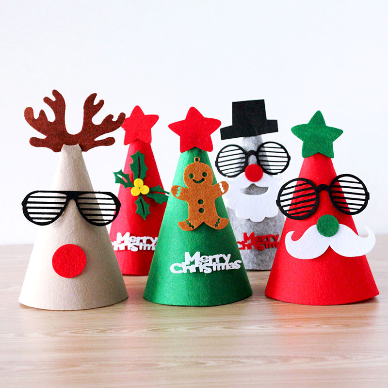 Christmas Party Crafts
 2016 Christmas Santa Claus Hat Caps Decorations Festival