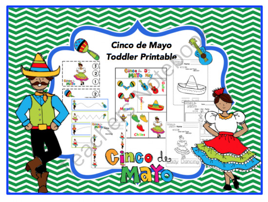 Cinco De Mayo Activities For Preschoolers
 Cinco de Mayo Toddler Printable Preschool Printables