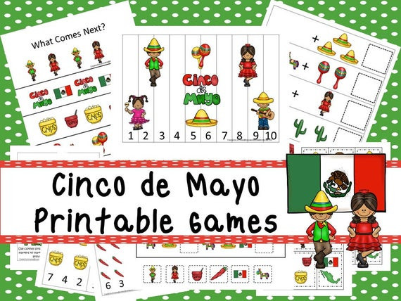 Cinco De Mayo Activities
 30 Cinco de Mayo Games Download Games and Activities in PDF