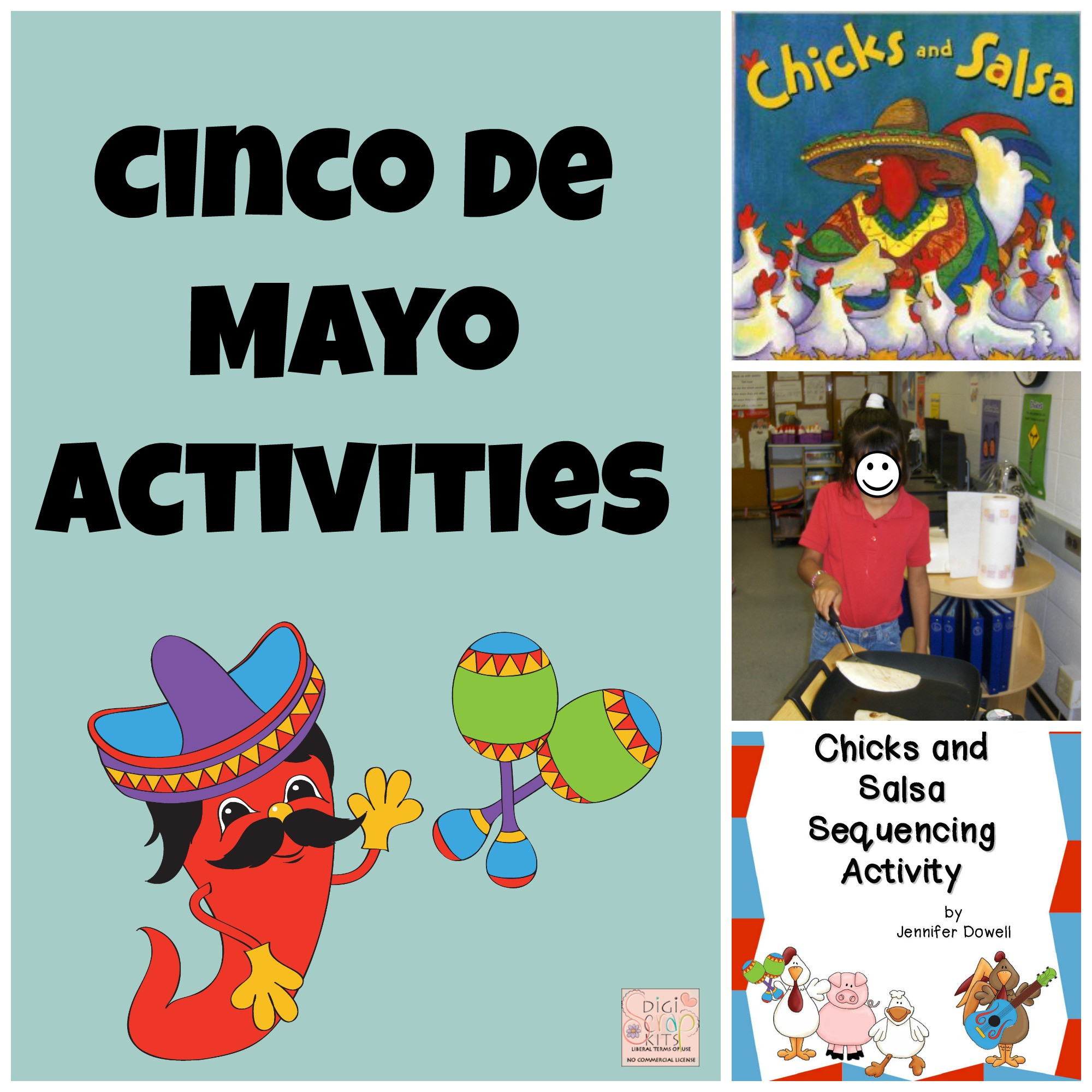 Cinco De Mayo Activities
 Cinco de Mayo Activities Chicks and Salsa sequencing