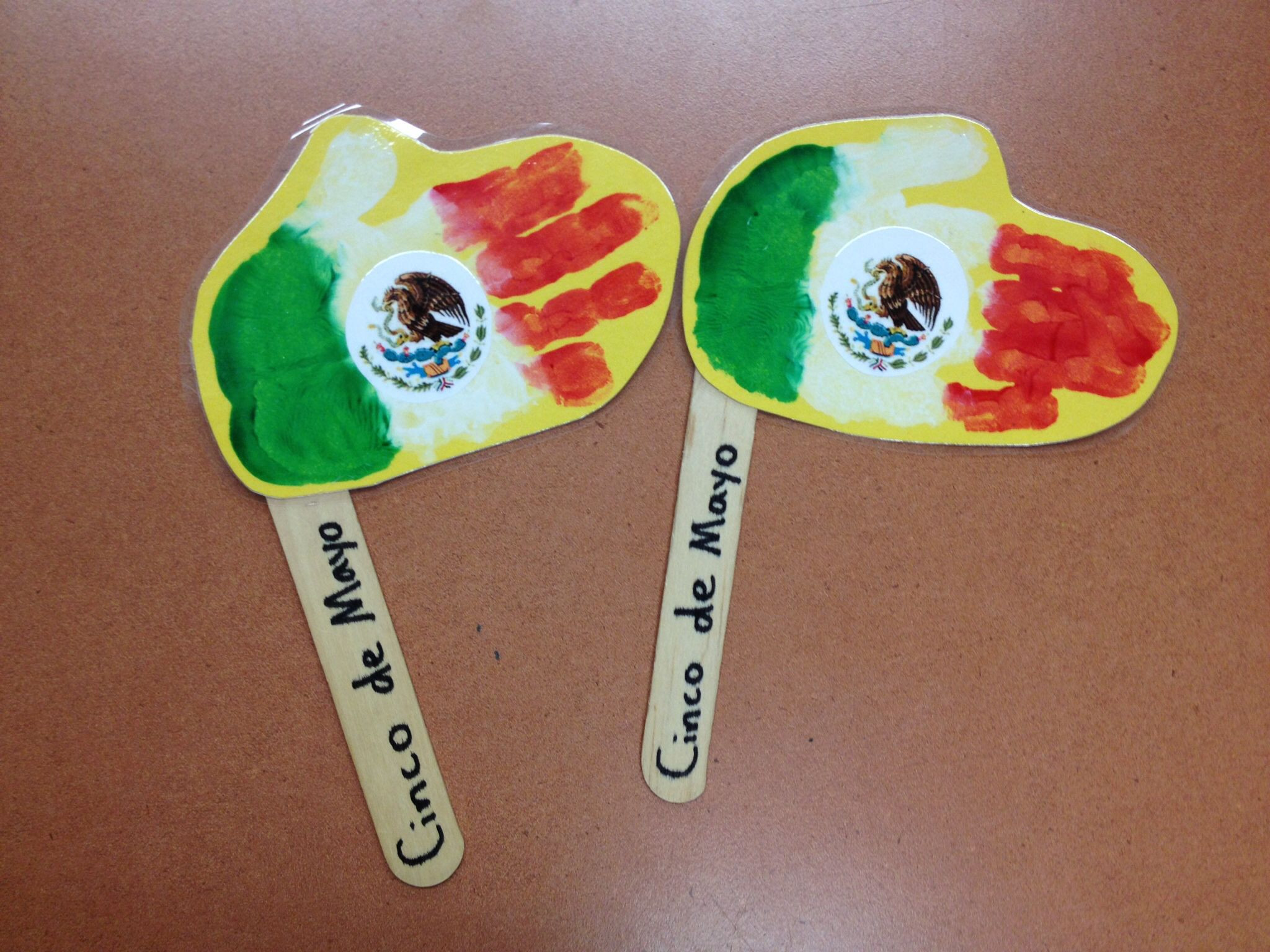 Cinco De Mayo Arts And Crafts Ideas
 Cinco de Mayo handprint flags