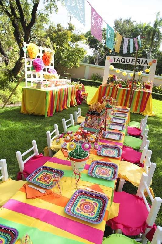 Cinco De Mayo Birthday Party
 Gorgeous table at a Cinco de Mayo party See more party