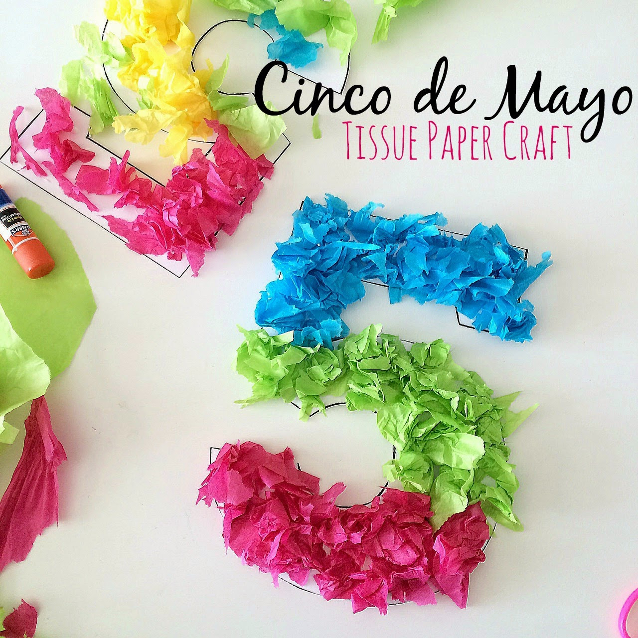 Cinco De Mayo Crafts For Toddlers
 Blue Skies Ahead Cinco de Mayo Tissue Paper Craft