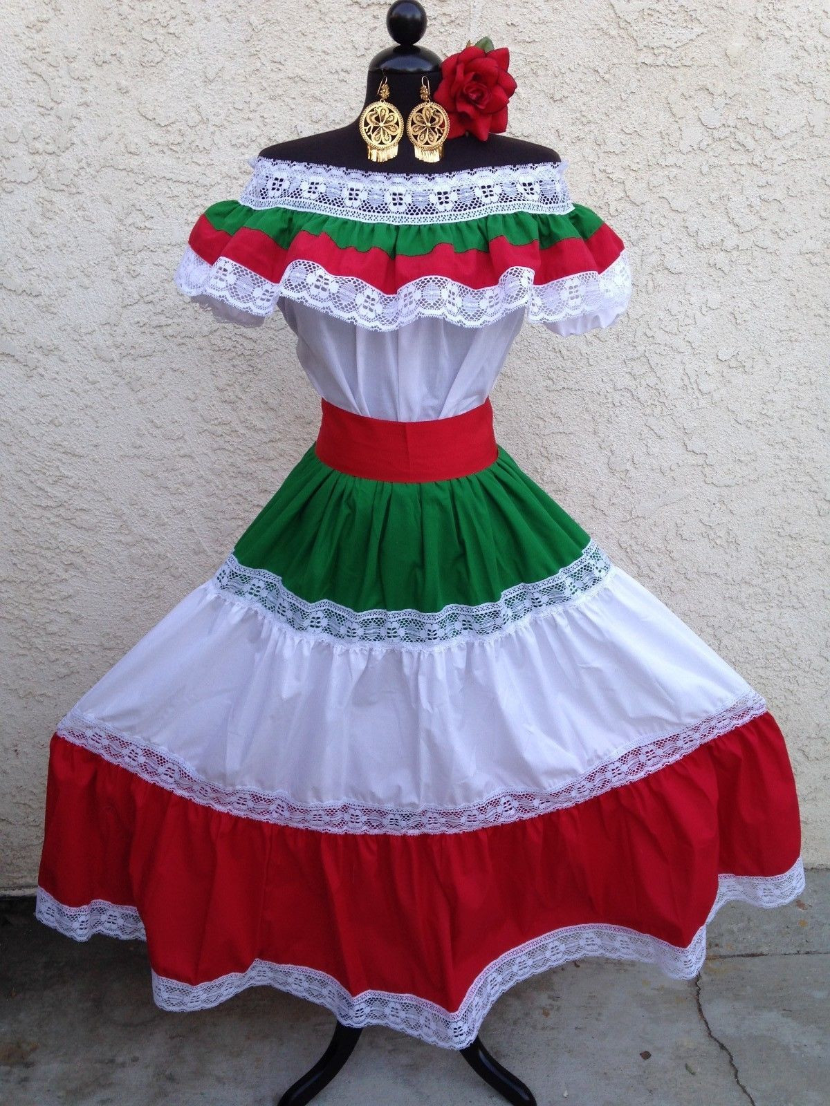 Cinco De Mayo Dresses Ideas
 Details about MEXICAN FIESTA CINCO DE MAYO WEDDING DRESS