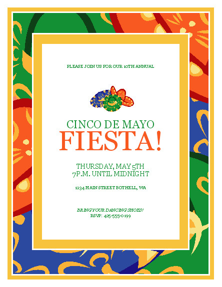 Cinco De Mayo Office Party
 Cinco de Mayo party flyer Templates fice in 2019