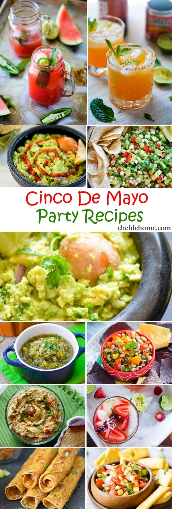 Cinco De Mayo Party Food
 Easy Mexican Fiesta Cinco De Mayo Party Recipes Meals