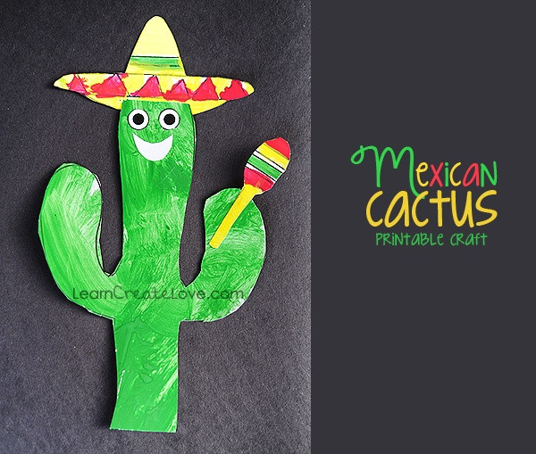 Cinco De Mayo Preschool Crafts
 Mexican Cactus Craft Freebie and Flower Tutorial