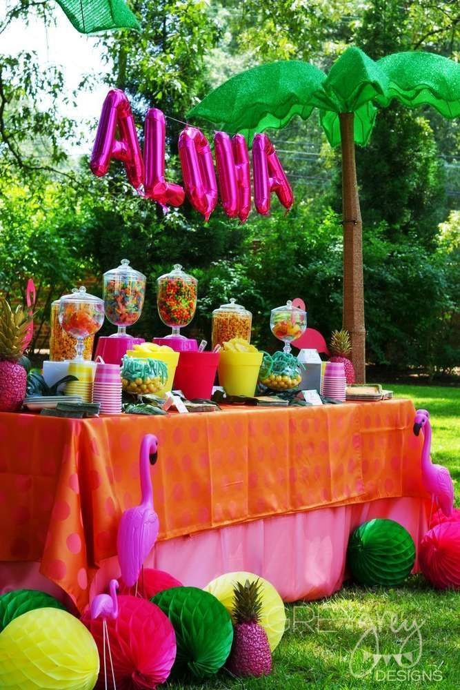 College Summer Party Themes
 Luau Hawaii Beach Graduation End of School Party Ideas