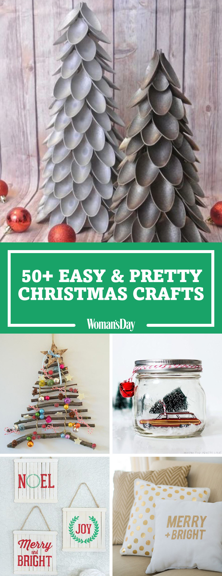 Craft Ideas For Christmas
 55 Easy Christmas Crafts Simple DIY Holiday Craft Ideas